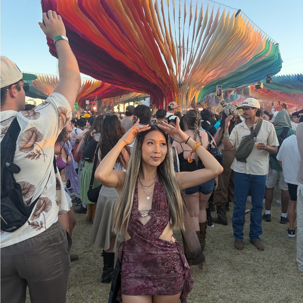 Outcast SAMMIE MINI DRESS MAROON MIRAGE - Picture 3 of 3